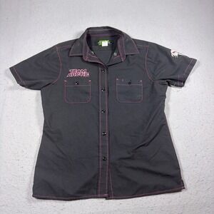 Team Arctic Arcticwear Shirt Women L Black Pink Motorsports Snowmobile Mechanic